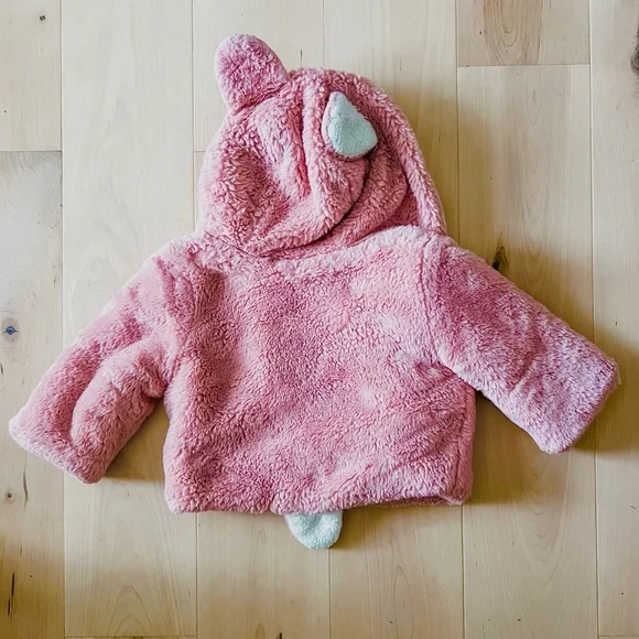 Pink Fuzzy Baby Jacket - Picture 4 of 6